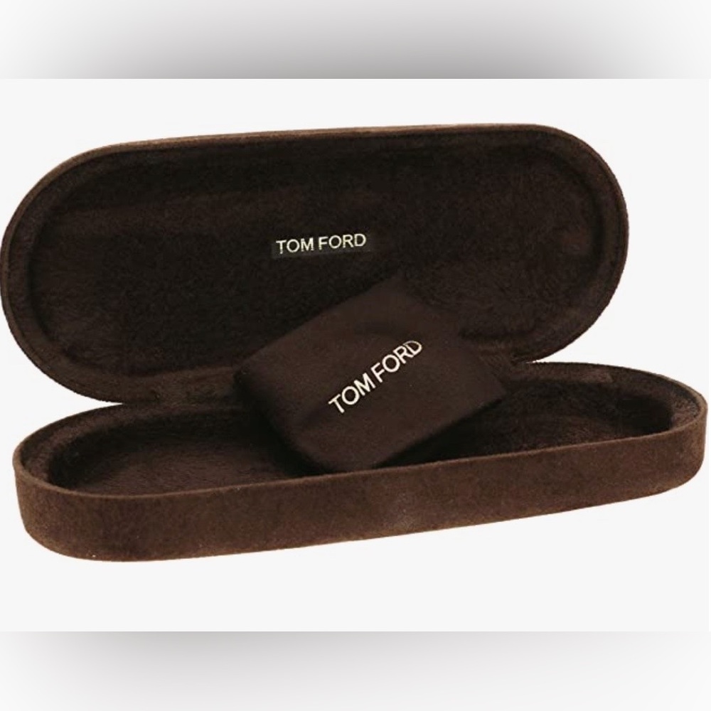 TOM FORD Medium Dark Brown Sunglass Case, NWOT - Picture 3 of 10